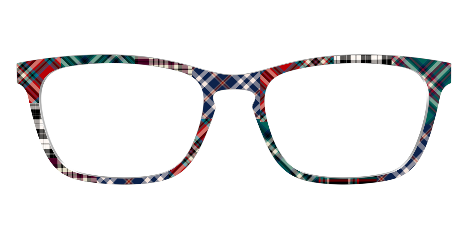 The Grunge Plaid Print Mix - Front Top Image - Pair Eyewear