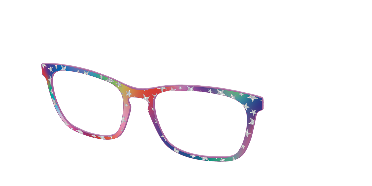The Holographic Superstars - Angle Top Image - Pair Eyewear