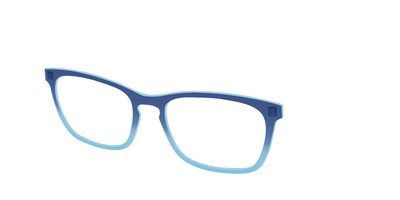 The Indigo to Sky Blue Gradient Crystal - Angle Top Thumbnail - Pair Eyewear