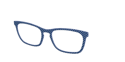 The Navy Pin Dot - Angle Top Thumbnail - Pair Eyewear