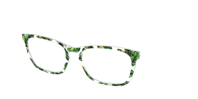 The Palm Leaves Crystal - Angle Top Thumbnail - Pair Eyewear