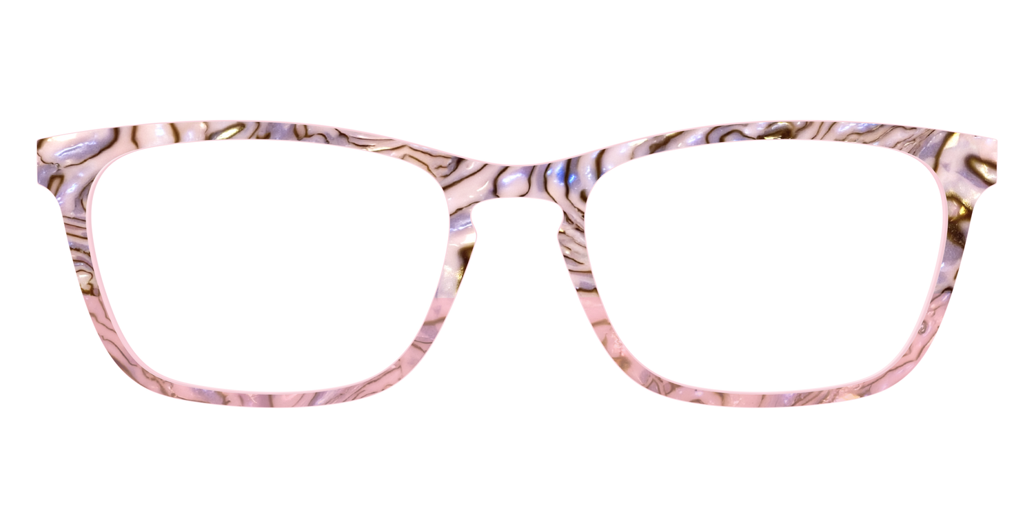 The Pink Conch Shell Pearl Crystal Split - Front Top Image - Pair Eyewear