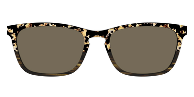 The Polarized Caramel Tortoise Horn Split Sun Top - Front Top Thumbnail - Pair Eyewear
