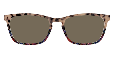 The Polarized Cookie Dough Tortoise & Plaid Split Sun Top - Front Top Thumbnail - Pair Eyewear