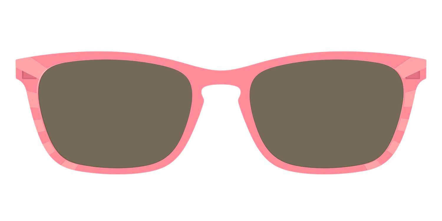 The Polarized Fruit Punch Sunburst Sun Top - Front Top Image - Pair Eyewear