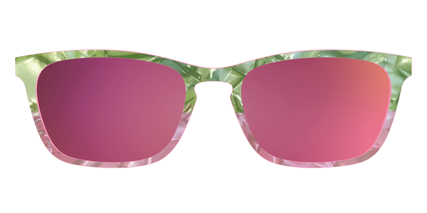 The Polarized Kiwi & Guava Pearl Sun Top - Front Top Image - Pair Eyewear