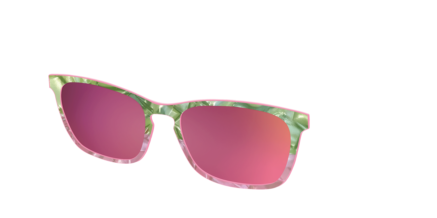 The Polarized Kiwi & Guava Pearl Sun Top - Angle Top Image - Pair Eyewear