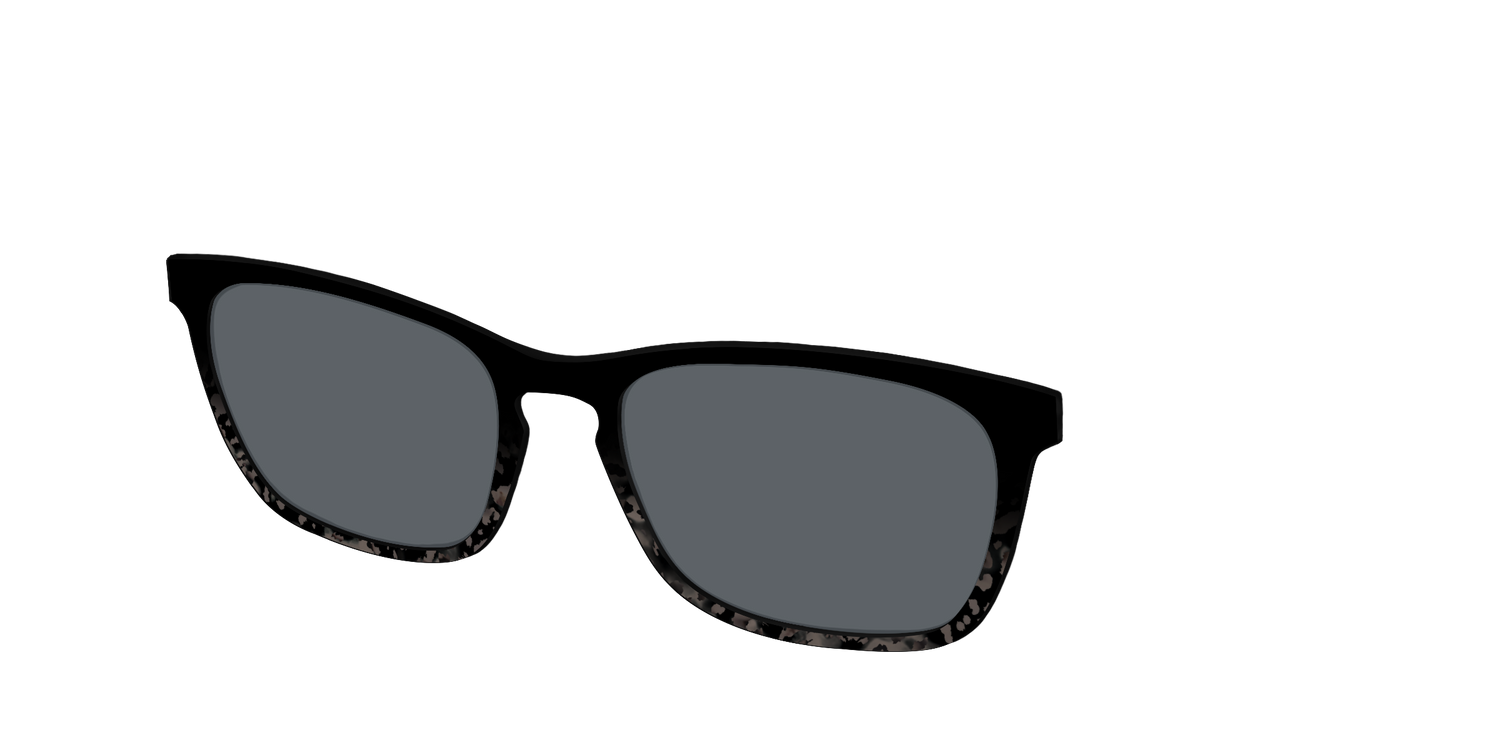 The Polarized Shaded Tortoise Sun Top - Angle Top Image - Pair Eyewear