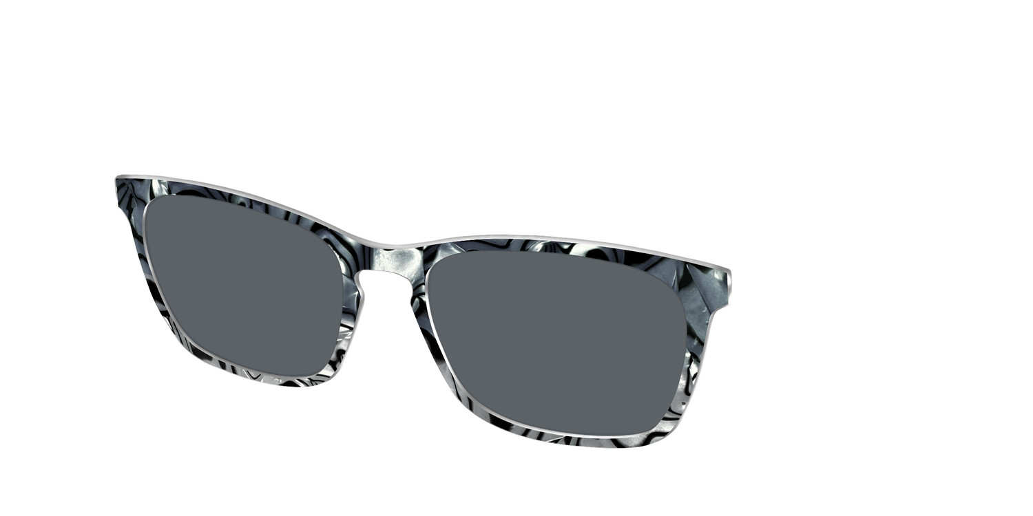The Polarized Zebra Pearl Split Sun Top - Angle Top Image - Pair Eyewear