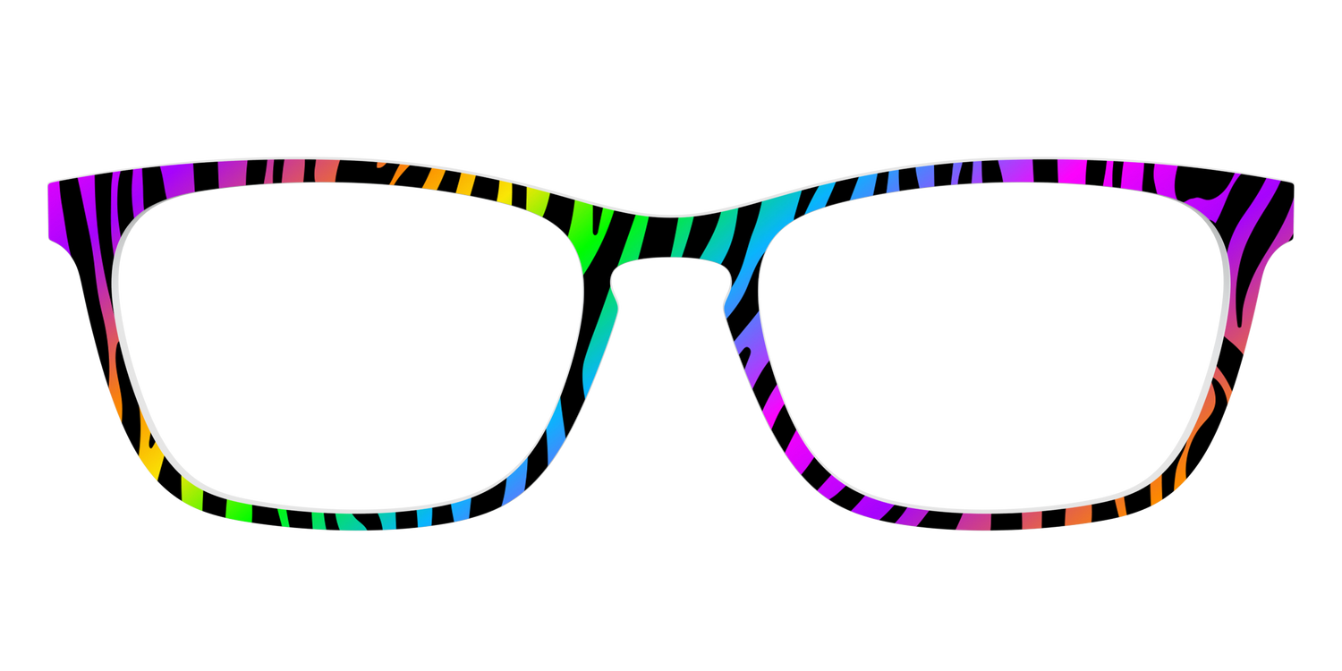 The Prismatic Zebra - Front Top Image - Pair Eyewear