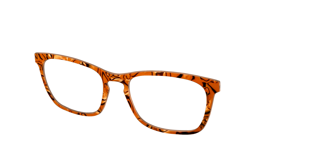 The Pumpkin Pearl Swirl - Angle Top Image - Pair Eyewear