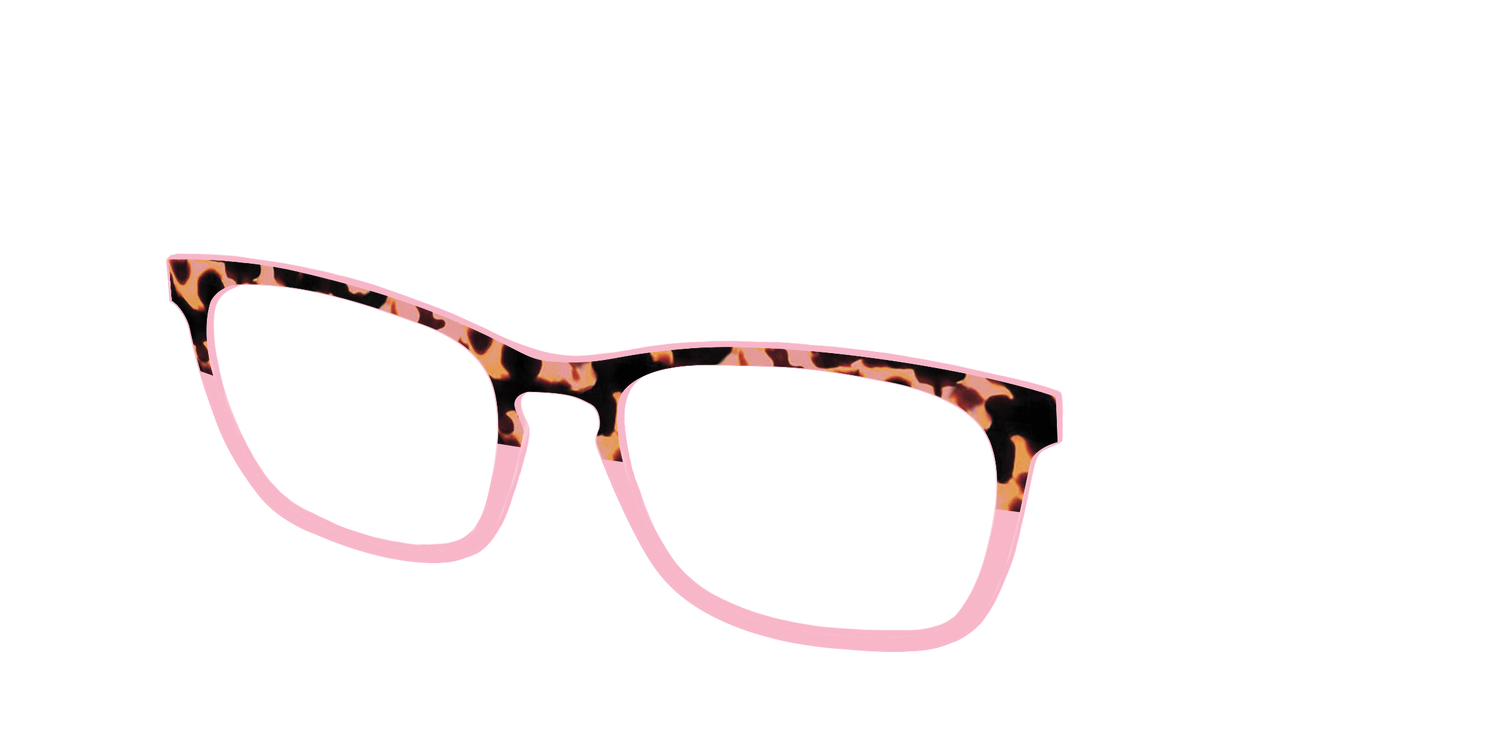 The Punch Tortoise Crystal Split - Angle Top Image - Pair Eyewear