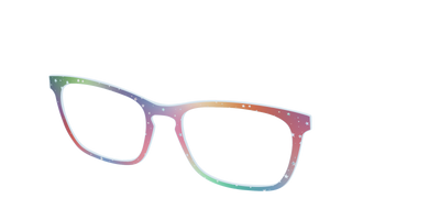 The Rainbow Holographic Celestial - Angle Top Thumbnail - Pair Eyewear