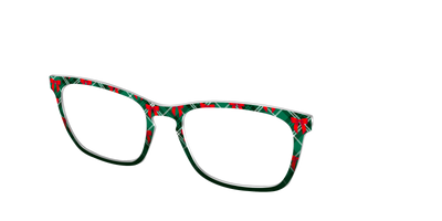 The Ribbon-Clad Plaid - Angle Top Thumbnail - Pair Eyewear