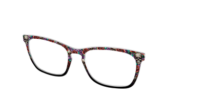The Skull & Thorn Stained Glass - Angle Top Thumbnail - Pair Eyewear