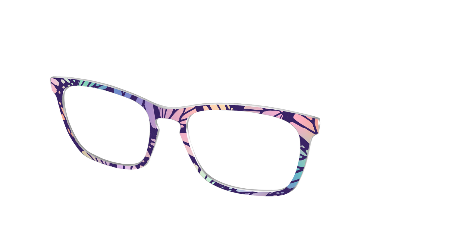 The Sorbet Wings Mosaic - Angle Top Image - Pair Eyewear