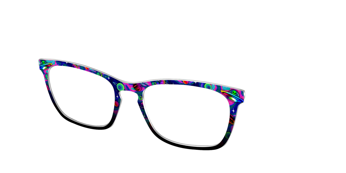 The Space Invasion Marble - Angle Top Image - Pair Eyewear