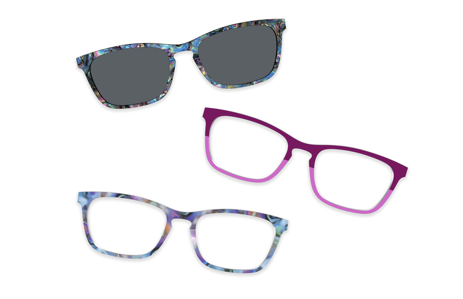 The Violet Wildflower Pairing Set - Product Image 1 - Pair Eyewear