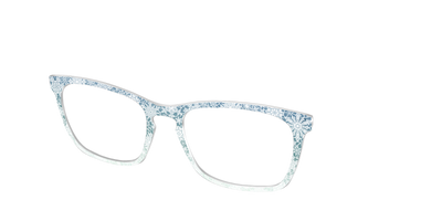 The White Lace Snowflake Crystal - Angle Top Thumbnail - Pair Eyewear