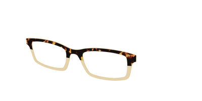 The Amber Tortoise Crystal Split - Angle Top Thumbnail - Pair Eyewear