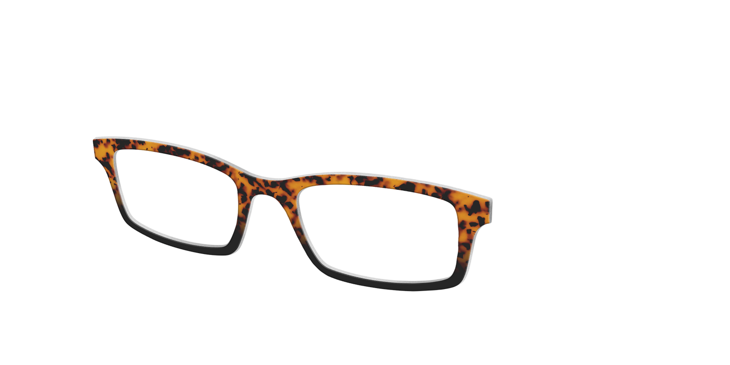The Amber Tort - Angle Top Image - Pair Eyewear