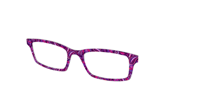 The Aubergine Paisley - Angle Top Thumbnail - Pair Eyewear