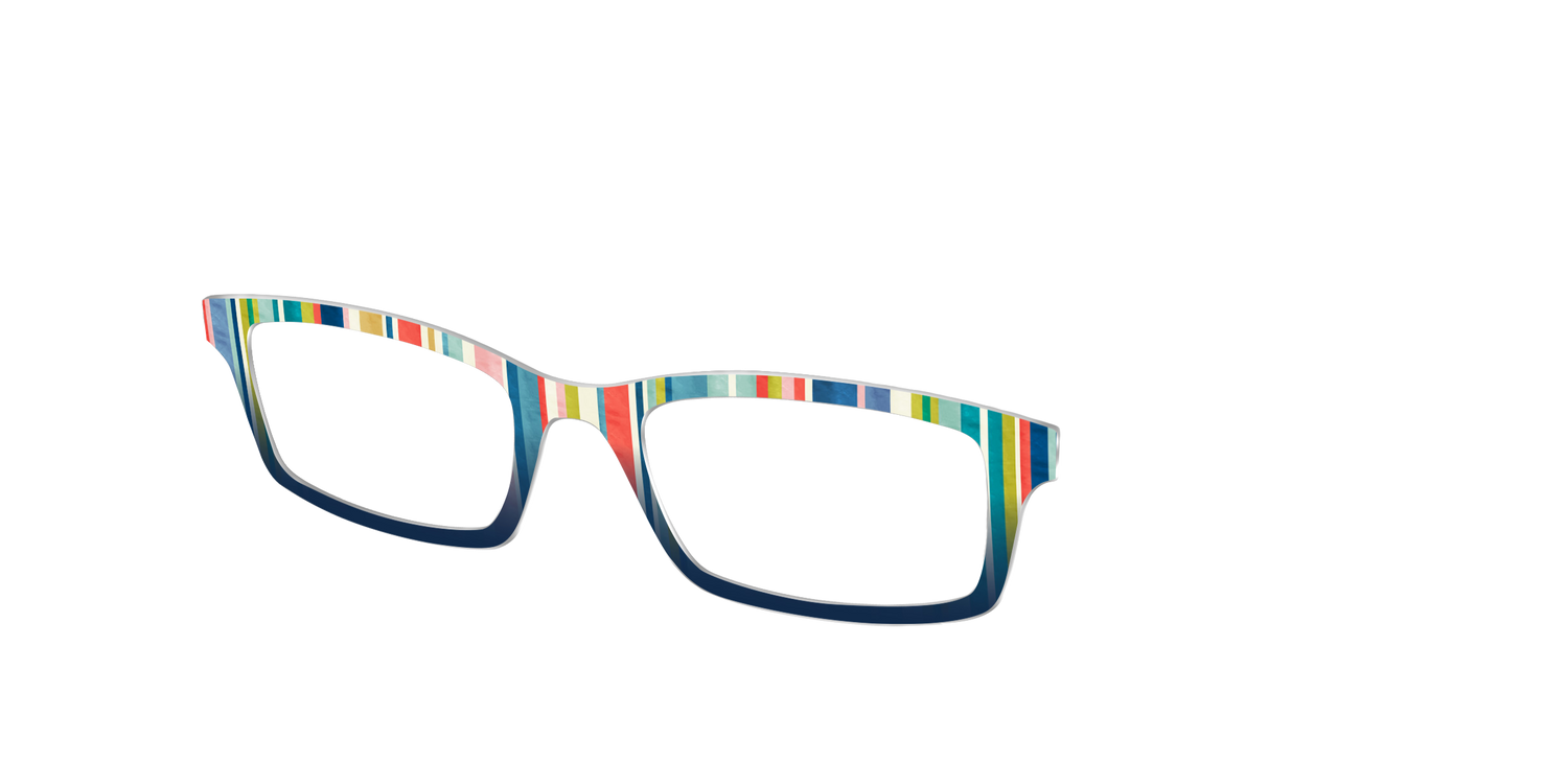 The Beach Bum Stripes - Angle Top Image - Pair Eyewear