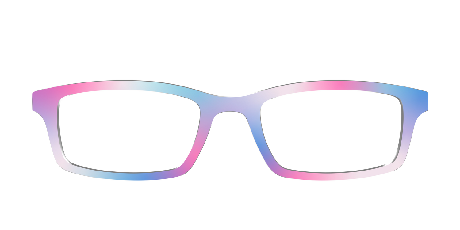 The Bigender Gradient - Front Top Image - Pair Eyewear