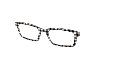 The Black Buffalo Check with Glitter - Angle Top Thumbnail - Pair Eyewear