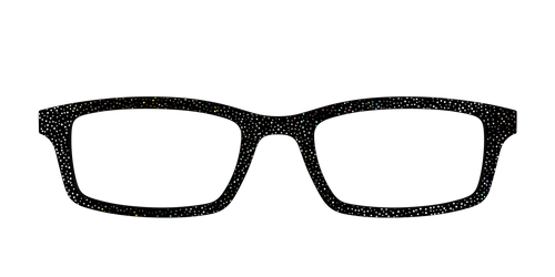 The Black Holographic Mini Dot - Pair Eyewear