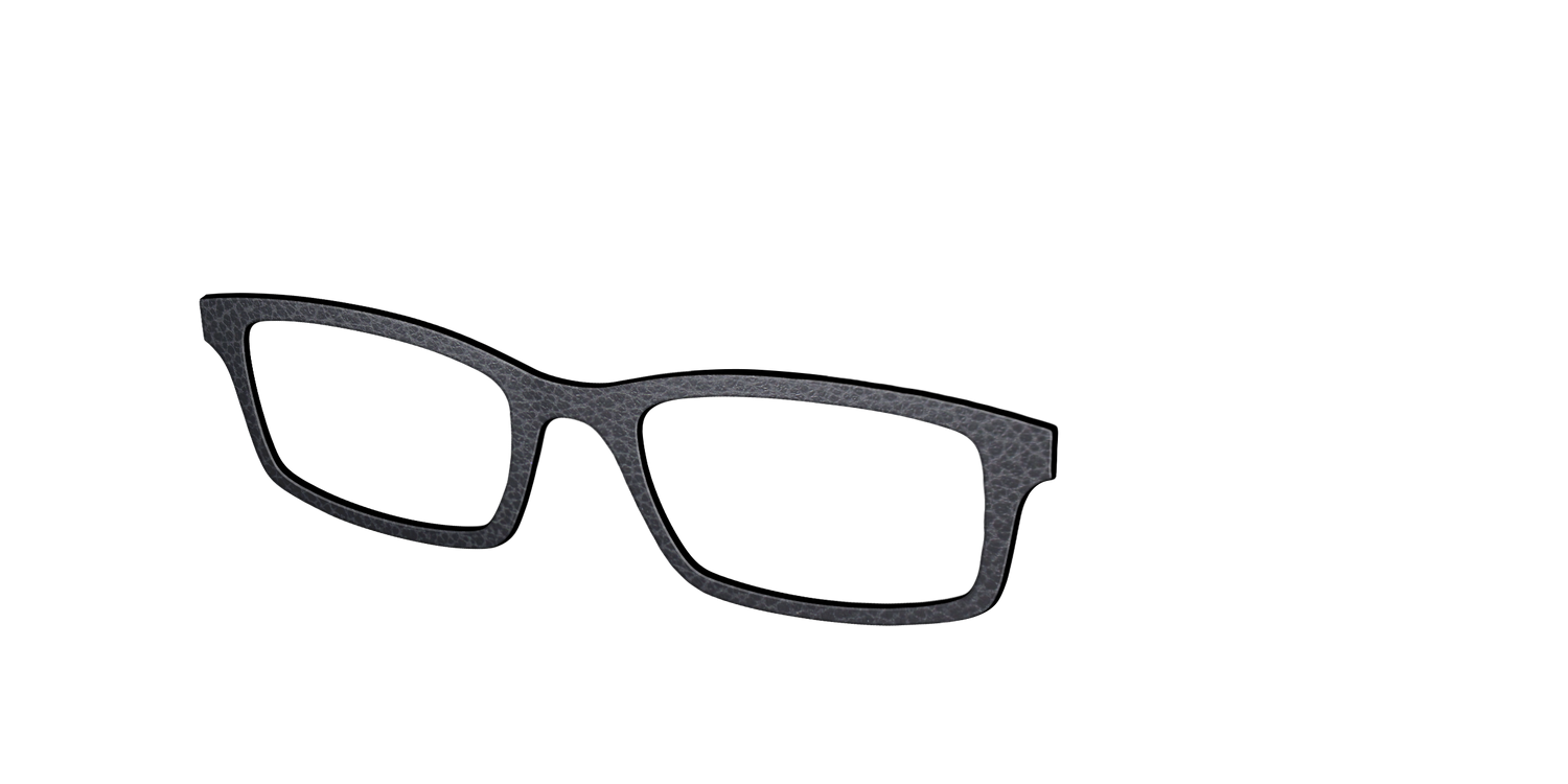 The Black Leather - Angle Top Image - Pair Eyewear