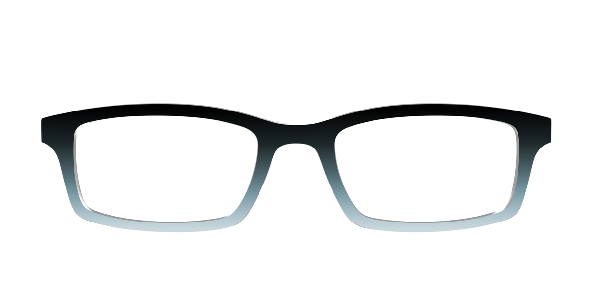 The Black to Blue Smoke Gradient - Front Top Image - Pair Eyewear