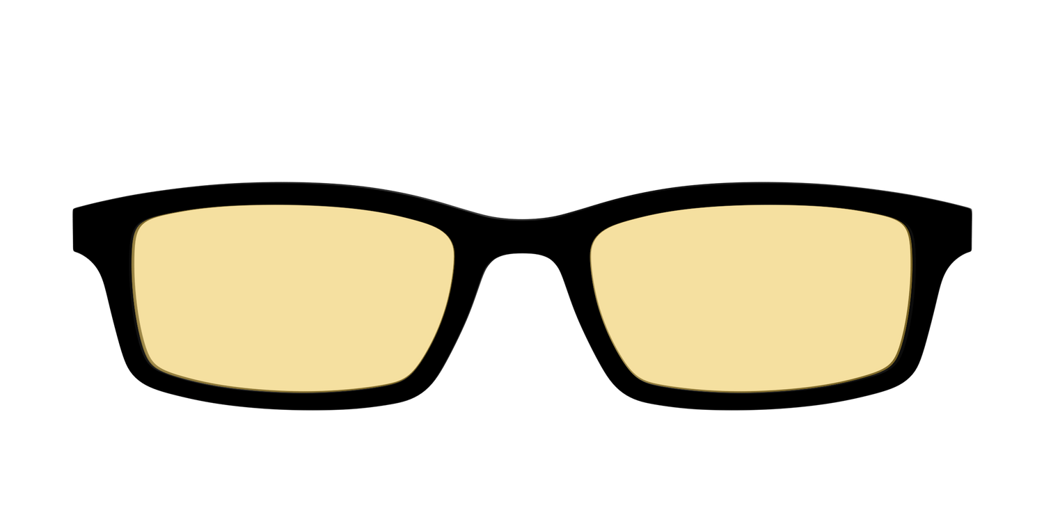The Black with Driving Lens - Front Top Image - Pair Eyewear