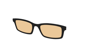 The Black With Umber Brown Lens - Angle Top Thumbnail - Pair Eyewear