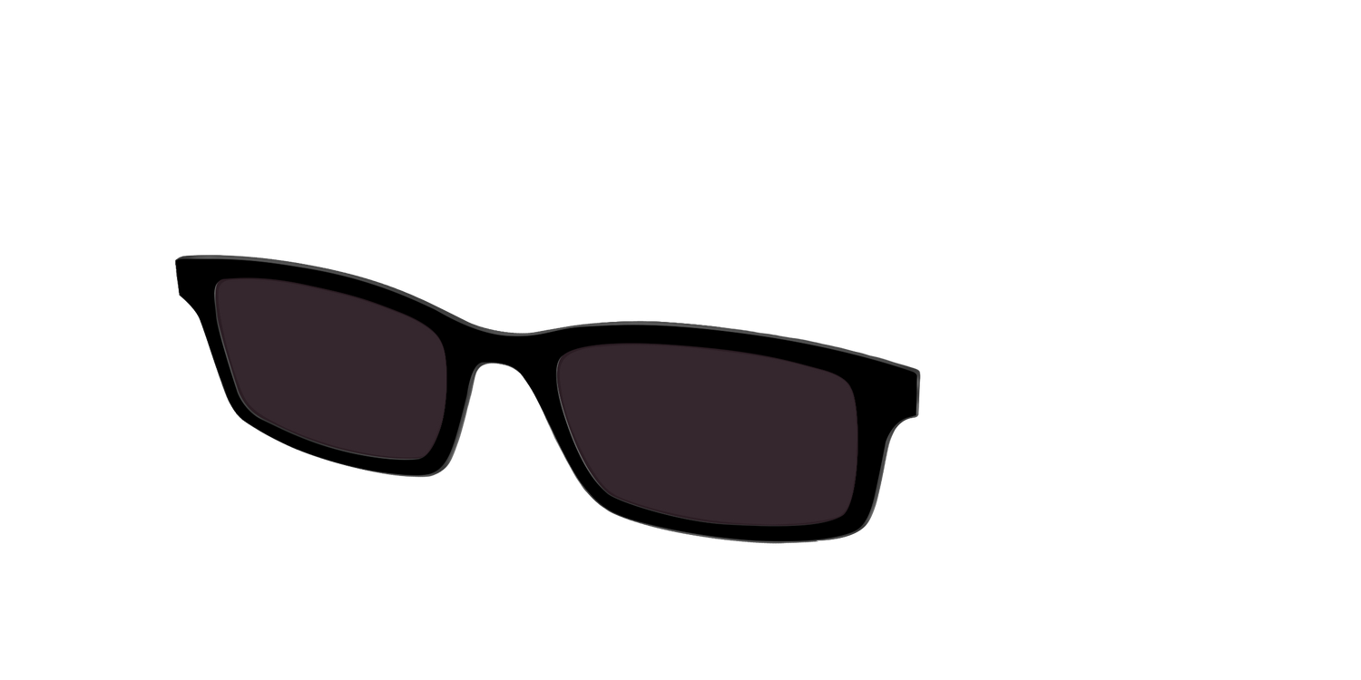 The Black with Urban Explorer Lens - Angle Top Image - Pair Eyewear