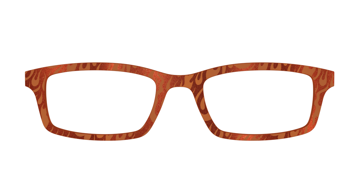 The Blazing Flames Shimmer - Front Top Image - Pair Eyewear