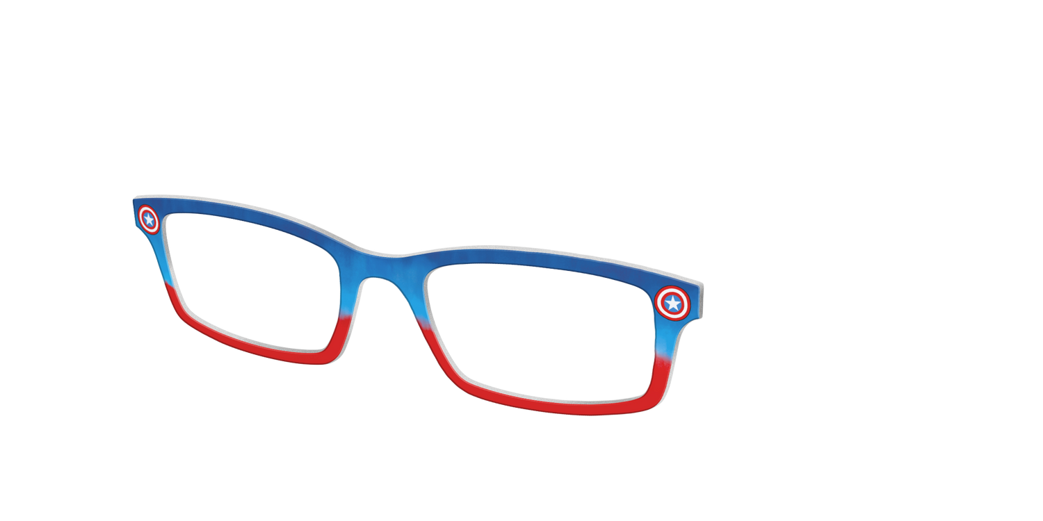 The Captain America Shield - Angle Top Image - Pair Eyewear