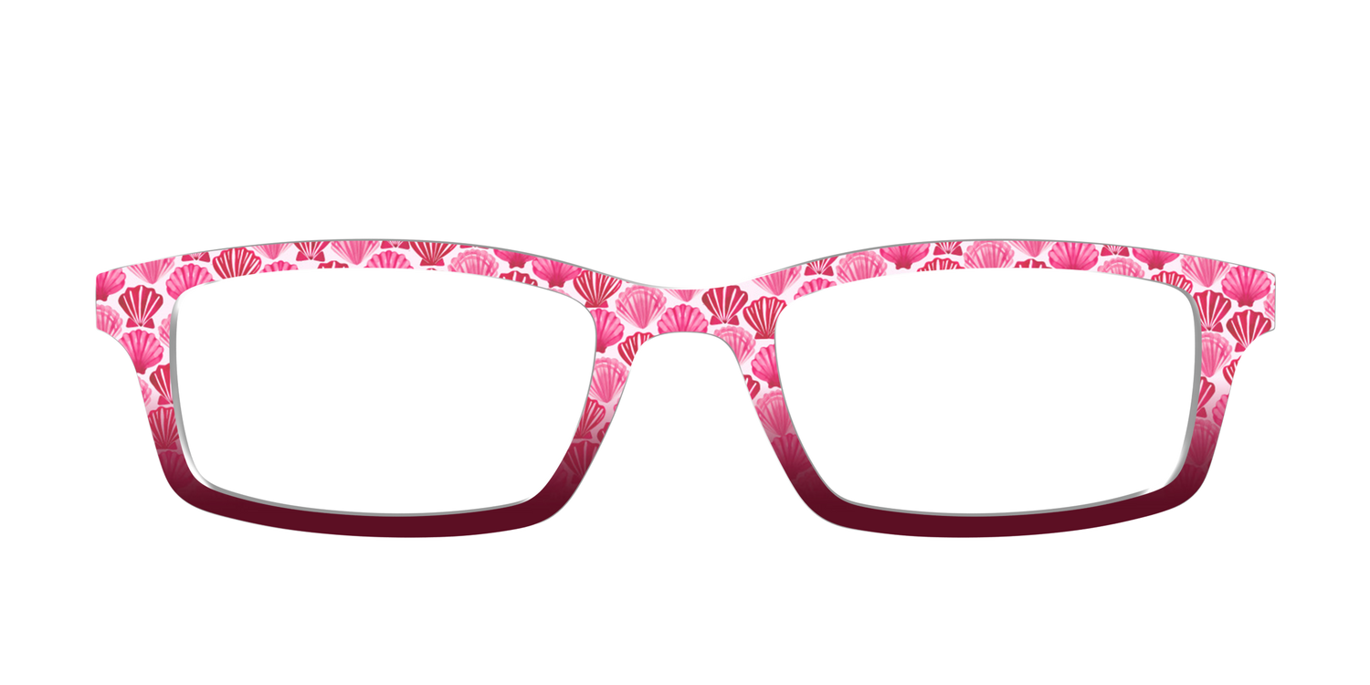 The Cerise Shell Scallop - Front Top Image - Pair Eyewear