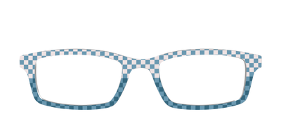 The Cerulean Check Split - Front Top Thumbnail - Pair Eyewear