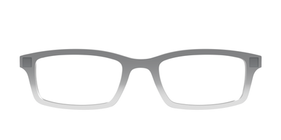 The Charcoal to Light Gray Gradient Crystal - Front Top Thumbnail - Pair Eyewear