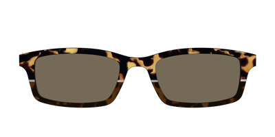 The Polarized Chic Tortoise Split Sun Top - Front Top Thumbnail - Pair Eyewear