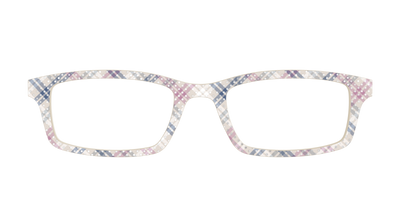 The Chiffon Plaid with Silver Foil Polka Dots - Front Top Thumbnail - Pair Eyewear