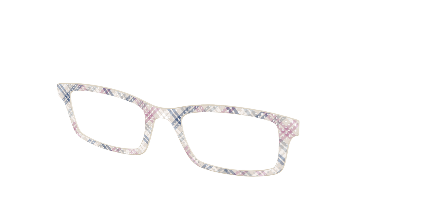 The Chiffon Plaid with Silver Foil Polka Dots - Angle Top Image - Pair Eyewear