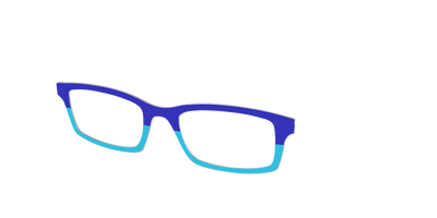 The Cobalt & Capri Split - Angle Top Thumbnail - Pair Eyewear