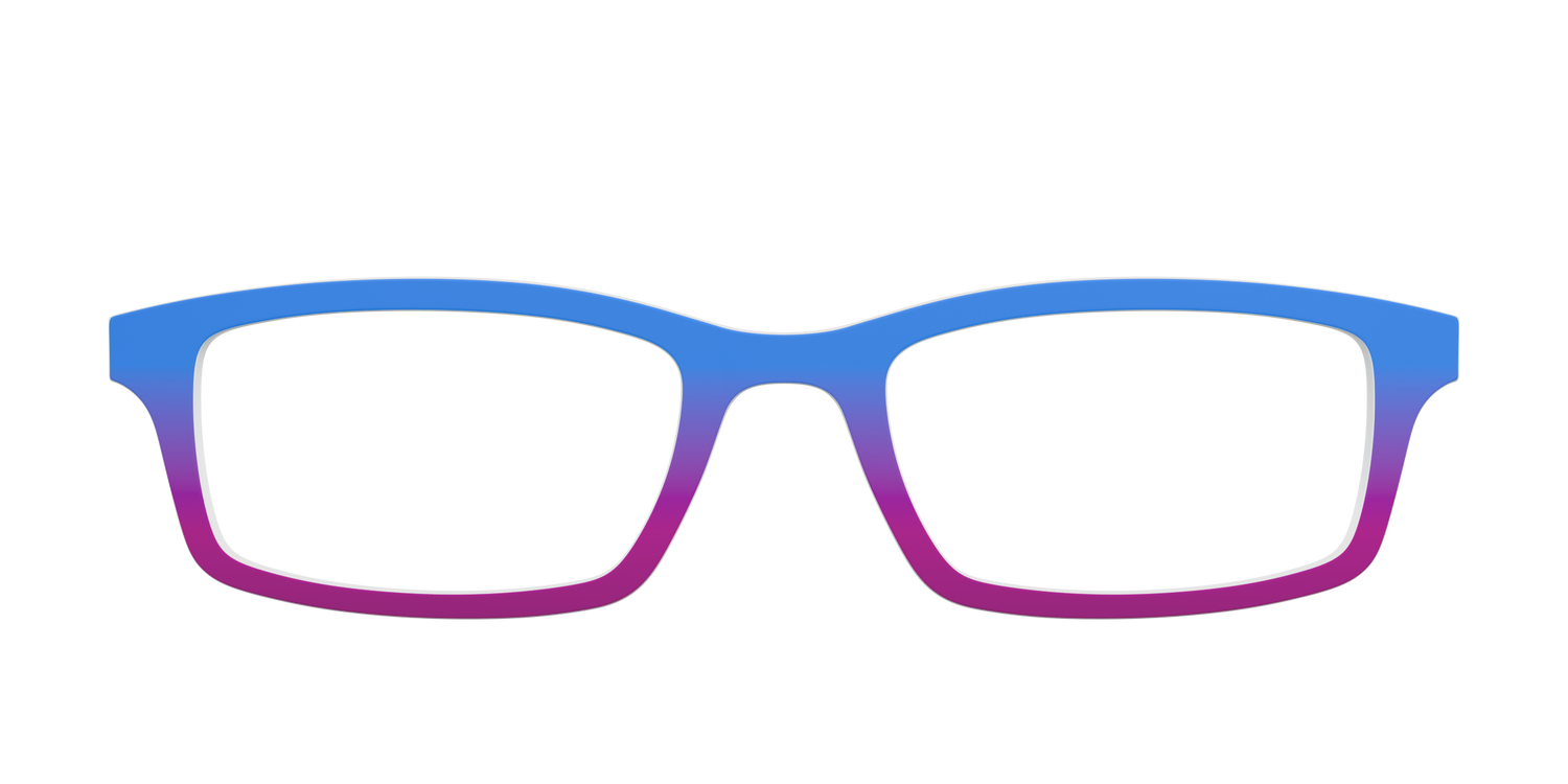 The Cornflower to Magenta Gradient - Front Top Image - Pair Eyewear