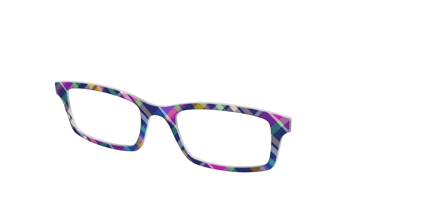 The Cozy Plaid - Angle Top Image - Pair Eyewear