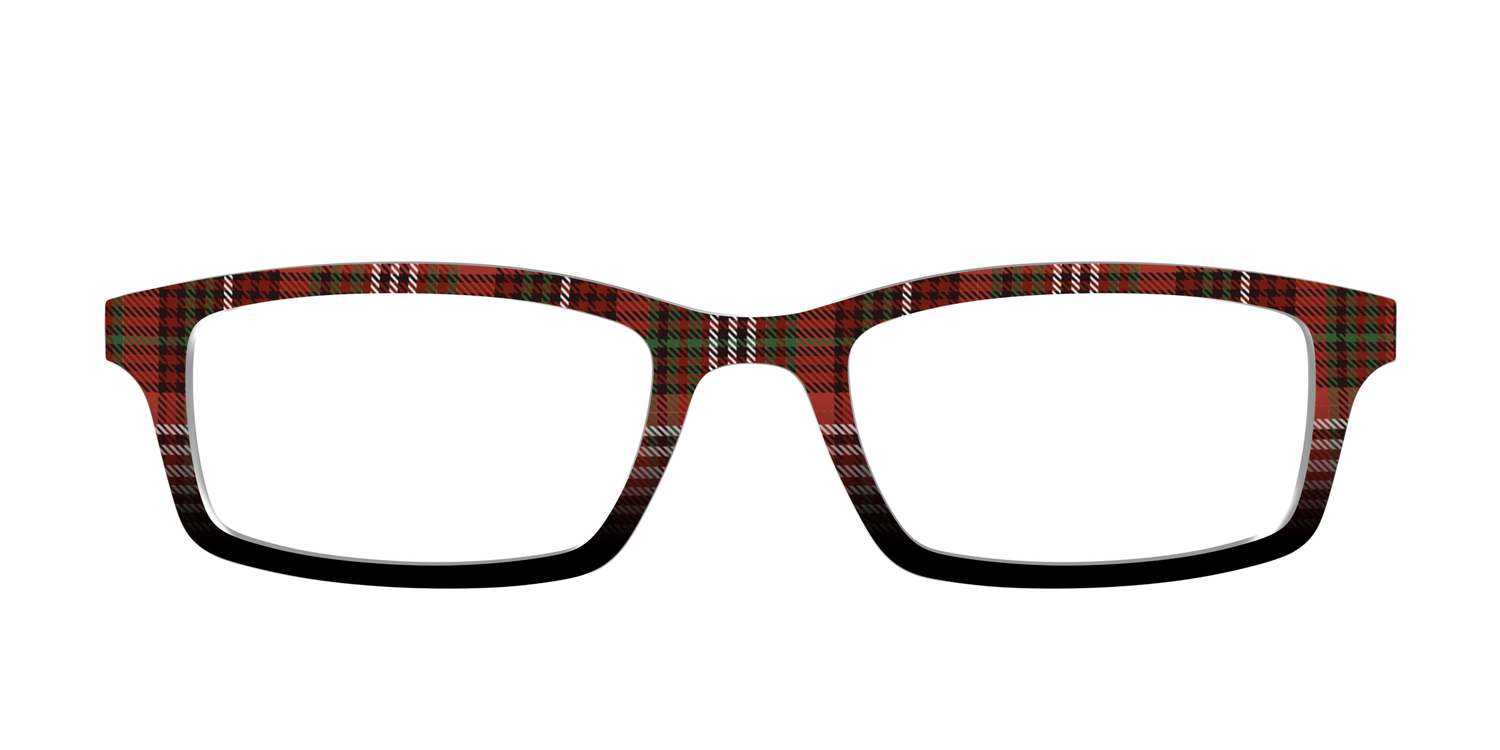 The Cranberry Houndstooth - Front Top Image - Pair Eyewear