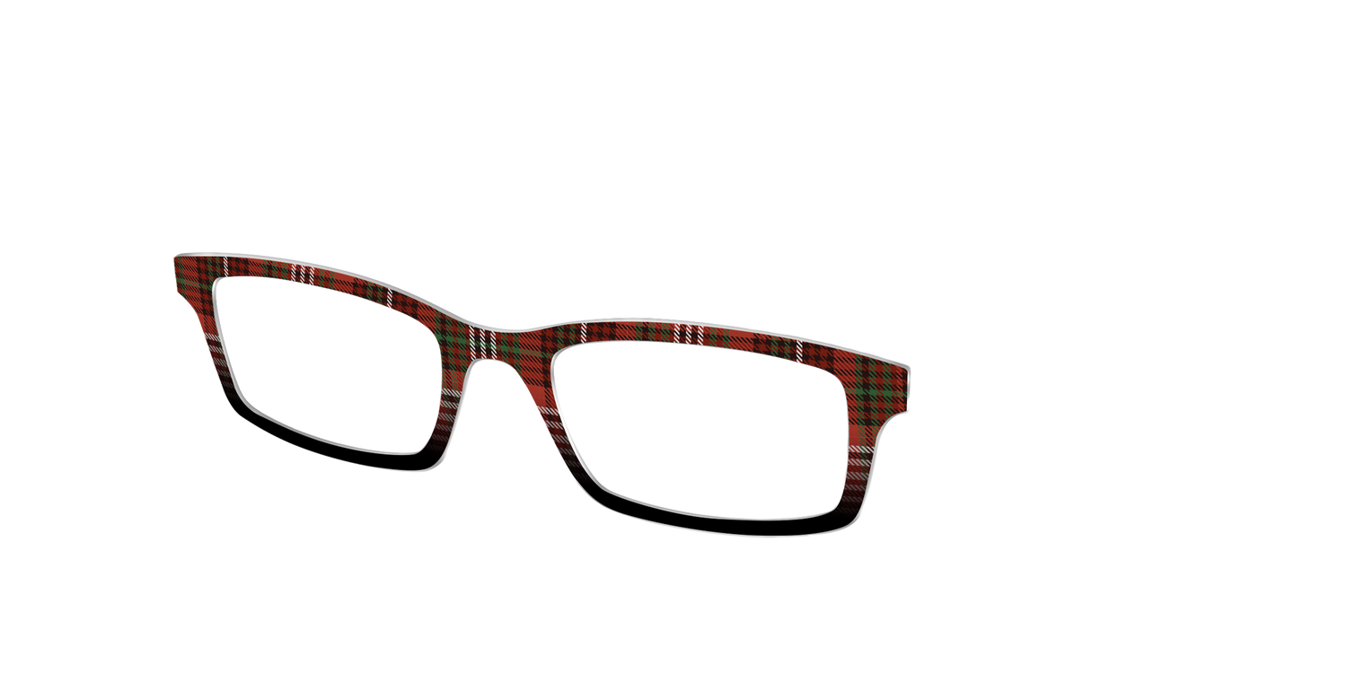 The Cranberry Houndstooth - Angle Top Image - Pair Eyewear