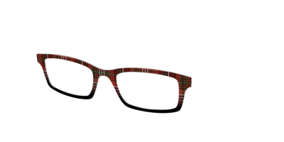 The Cranberry Houndstooth - Angle Top Thumbnail - Pair Eyewear