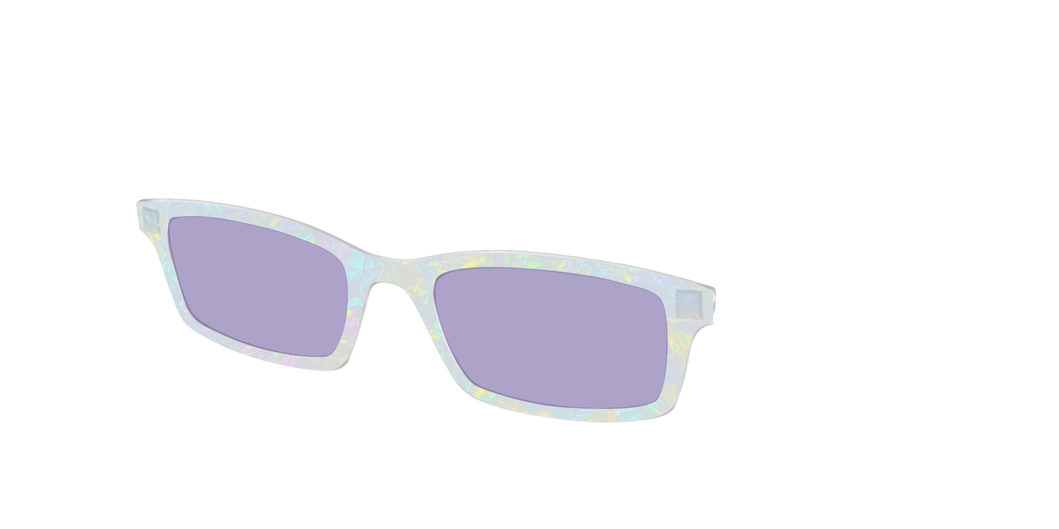 The Dazzling Opal with Celestial Purple Lens - Angle Top Image - Pair Eyewear